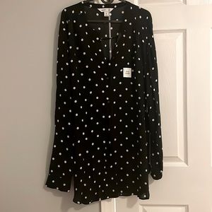 Never been worn! Polka dot tunic